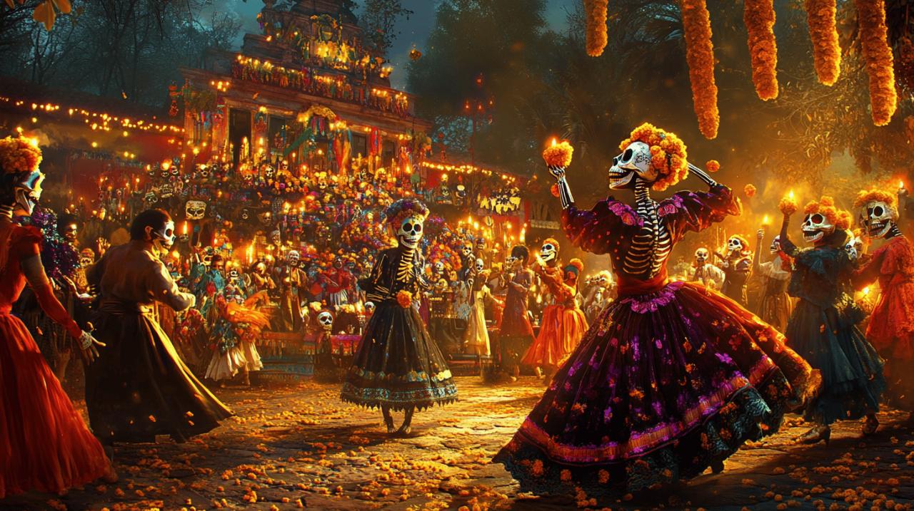 La Fête des Morts au Mexique : comment explorer cette célébration hybride entre offrandes aztèques et messes catholiques ?